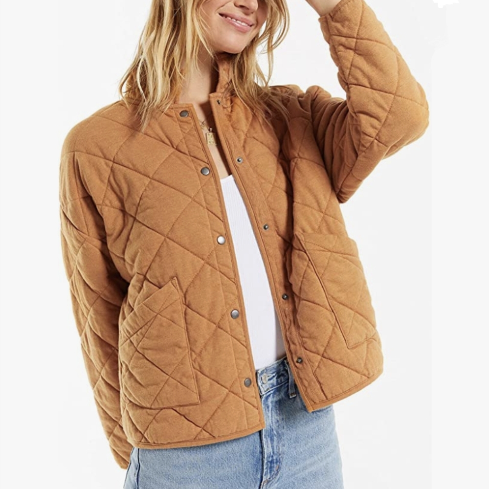 Z Supply Quilted Tan Jacket - Picture 2 of 10